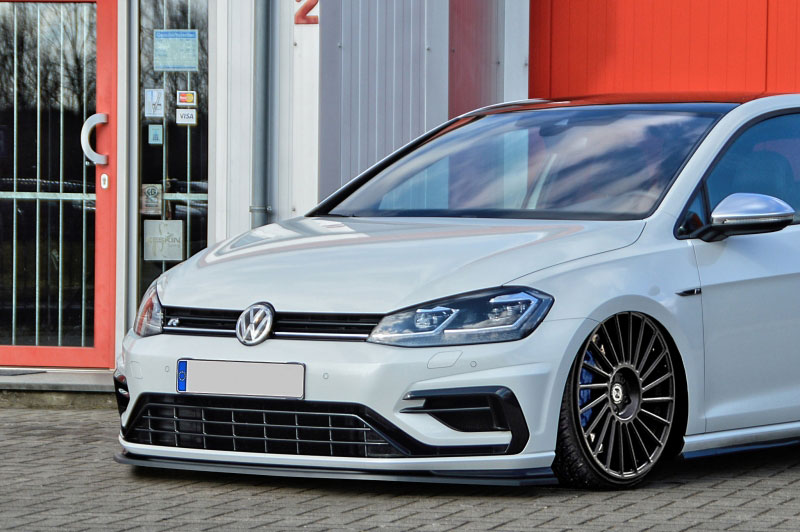 CUP FRONTSPOILER FOR VW GOLF 7 R FACELIFT CARBON - Caddy World