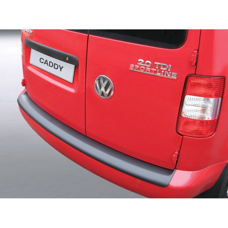 ABS Stoßstangenschutz hinten passend für Volkswagen Caddy II 2004-2015 (für  lackierte Stoßstangen) Schwarz - Caddy World